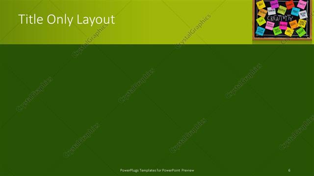 Title Only presentation slide layout