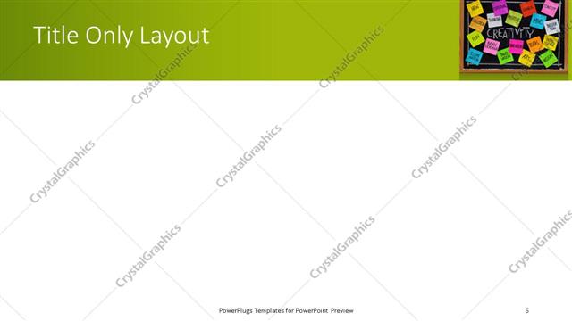 Title Only presentation slide layout