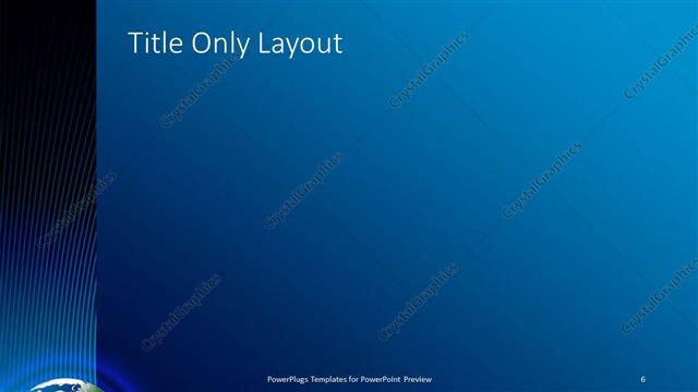 Title Only presentation slide layout