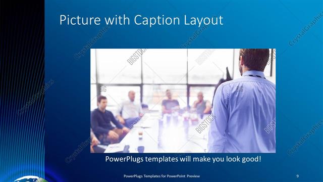 Picture with Caption presentation slide layout