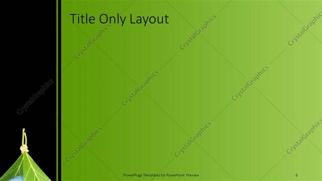 Title Only presentation slide layout