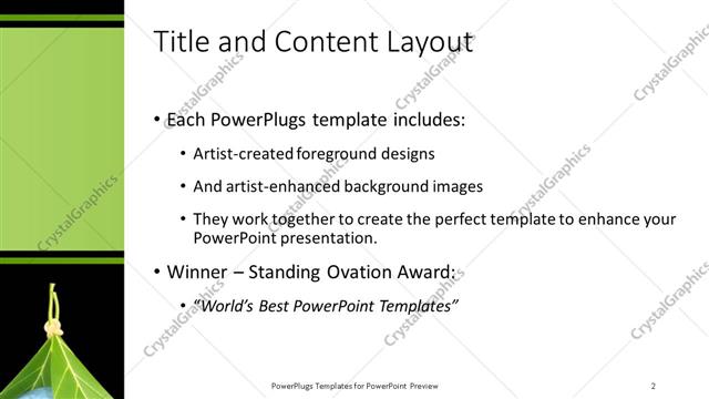 Title and Content presentation slide layout