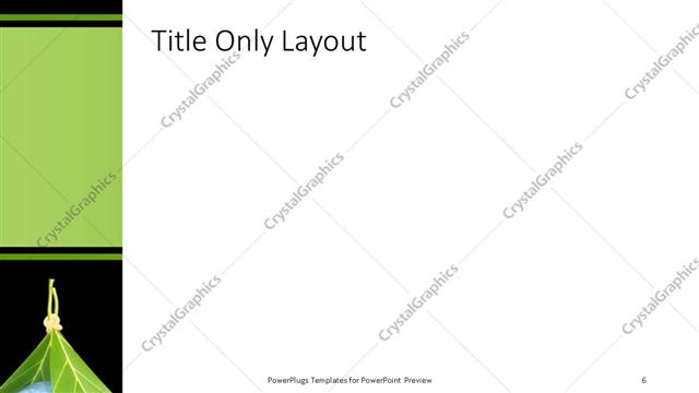 Title Only presentation slide layout