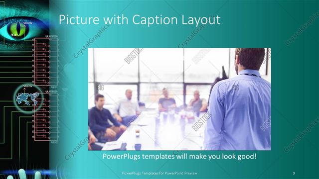 Picture with Caption presentation slide layout