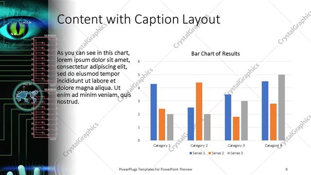 Content with Caption presentation slide layout
