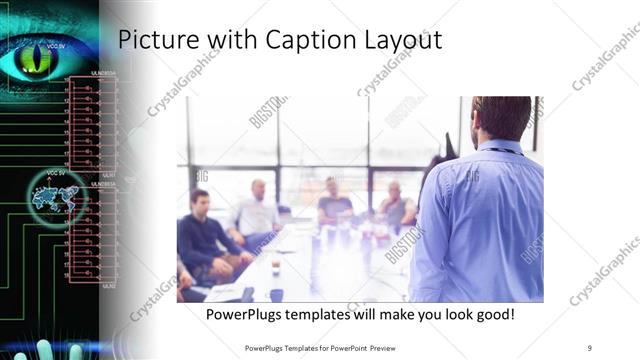 Picture with Caption presentation slide layout