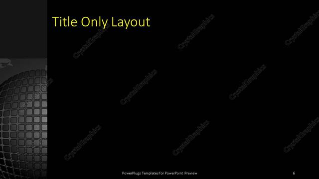 Title Only presentation slide layout