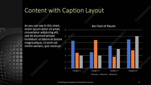 Content with Caption presentation slide layout