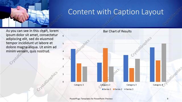 Content with Caption presentation slide layout