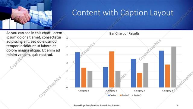 Content with Caption presentation slide layout