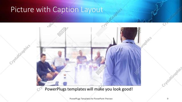Picture with Caption presentation slide layout