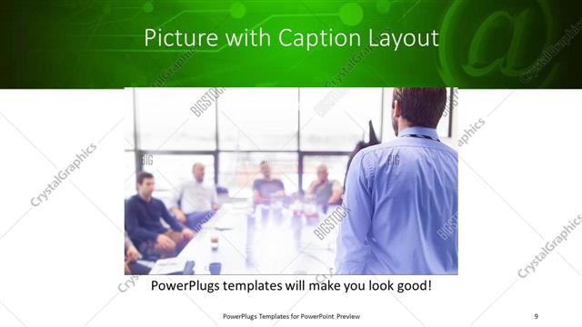 Picture with Caption presentation slide layout