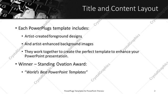 Title and Content presentation slide layout