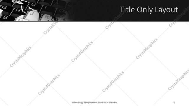 Title Only presentation slide layout