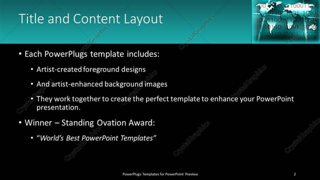 Title and Content presentation slide layout