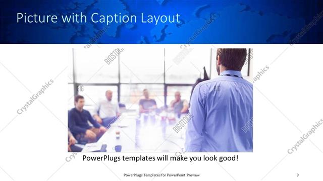 Picture with Caption presentation slide layout