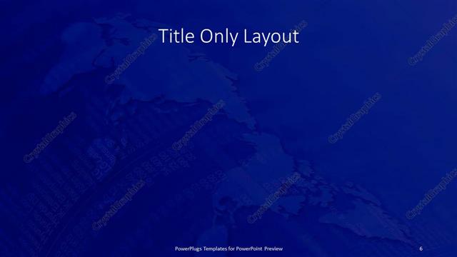 Title Only presentation slide layout
