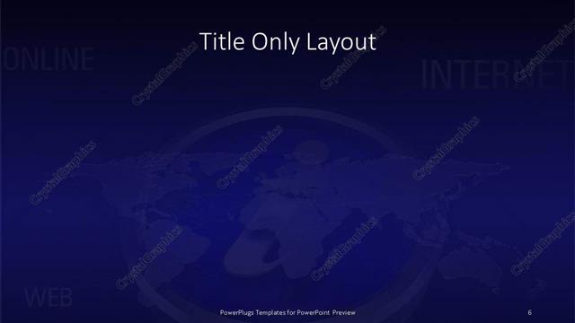 Title Only presentation slide layout