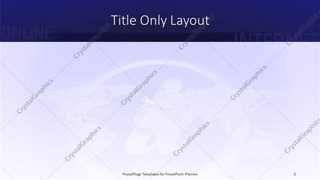 Title Only presentation slide layout