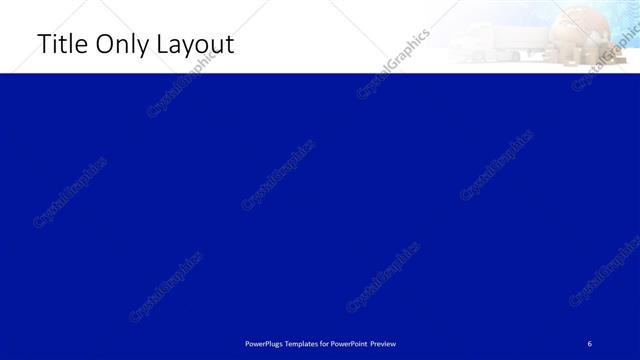 Title Only presentation slide layout