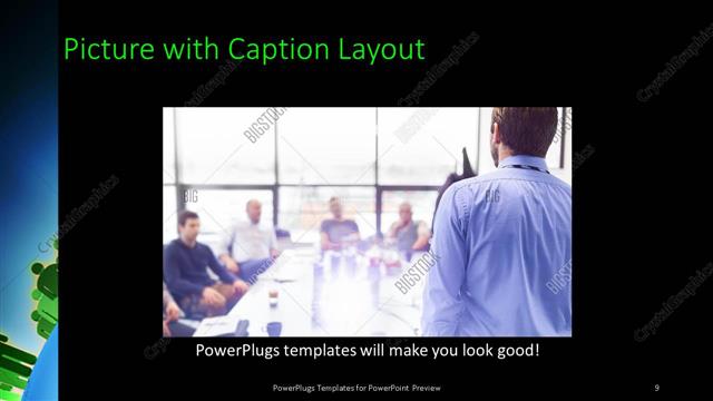 Picture with Caption presentation slide layout