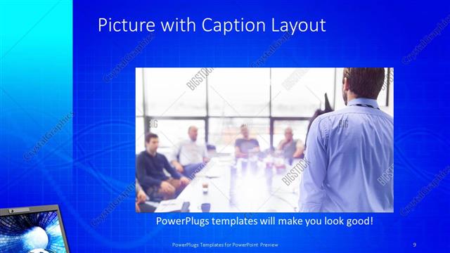 Picture with Caption presentation slide layout