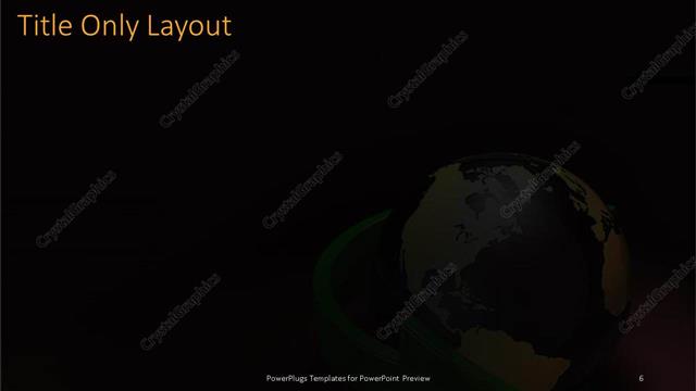 Title Only presentation slide layout