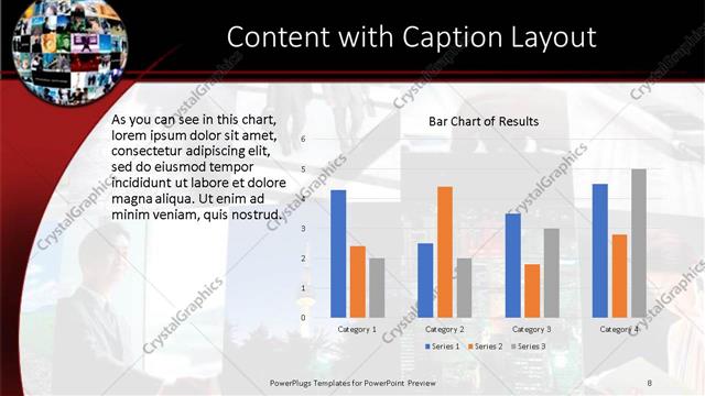 Content with Caption presentation slide layout