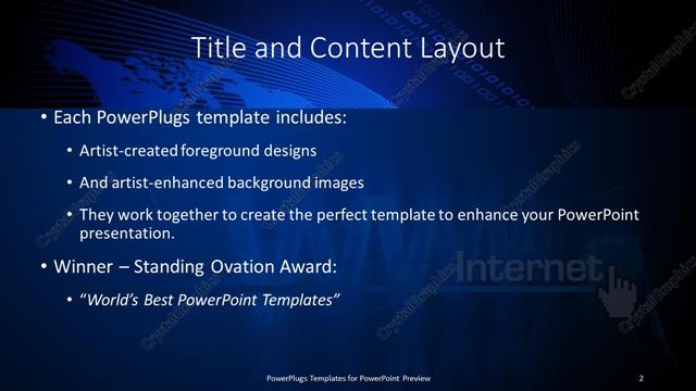 Title and Content presentation slide layout
