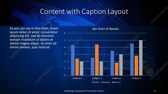 Content with Caption presentation slide layout