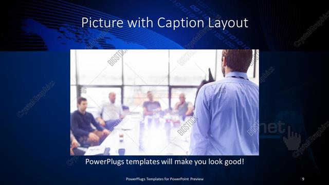 Picture with Caption presentation slide layout
