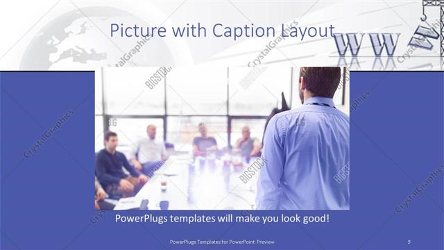 Picture with Caption presentation slide layout