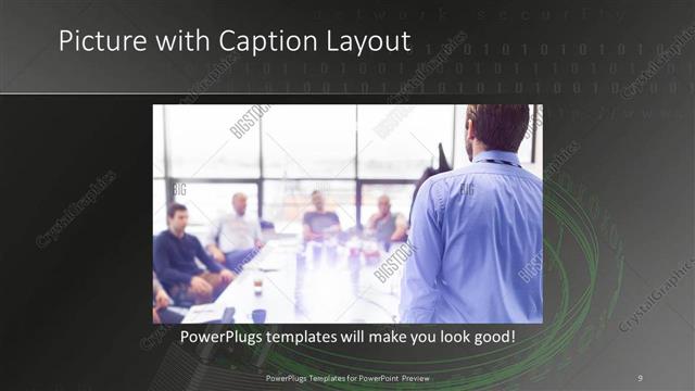 Picture with Caption presentation slide layout