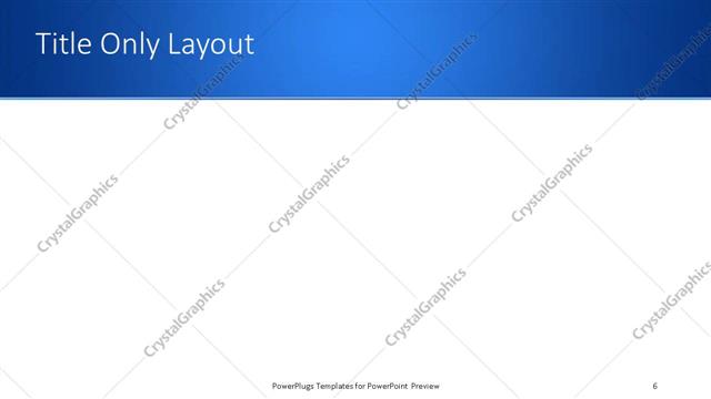 Title Only presentation slide layout