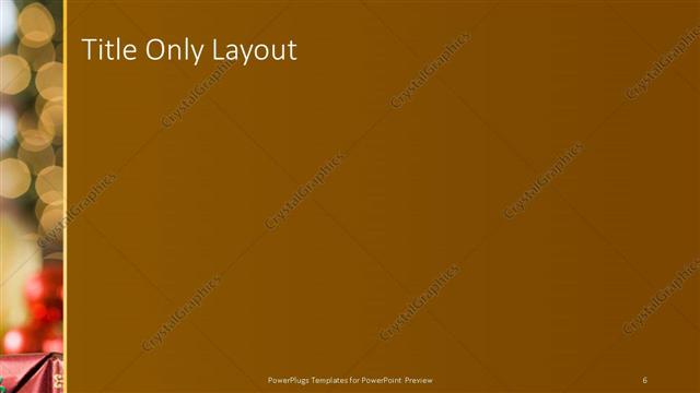 Title Only presentation slide layout