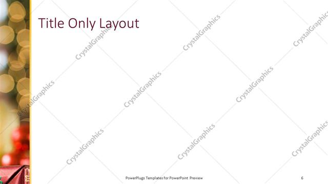 Title Only presentation slide layout