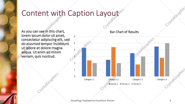 Content with Caption presentation slide layout