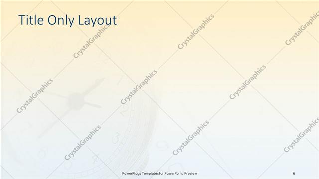 Title Only presentation slide layout