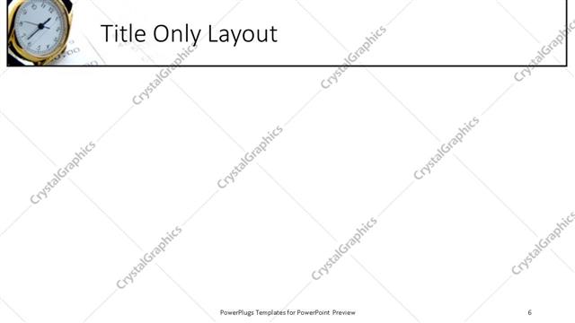 Title Only presentation slide layout