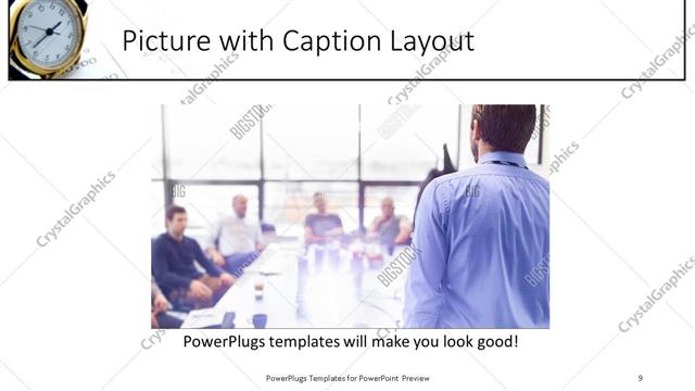 Picture with Caption presentation slide layout