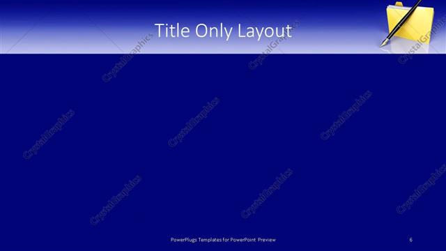 Title Only presentation slide layout