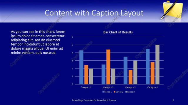 Content with Caption presentation slide layout