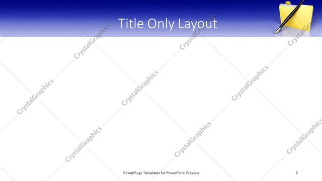 Title Only presentation slide layout