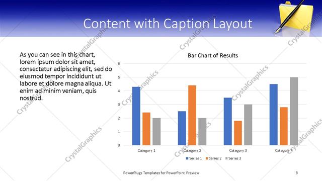 Content with Caption presentation slide layout