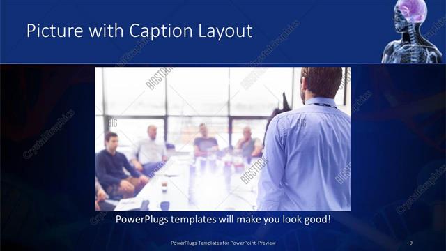 Picture with Caption presentation slide layout