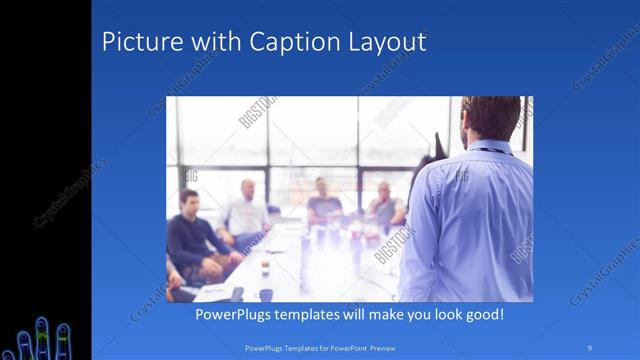 Picture with Caption presentation slide layout