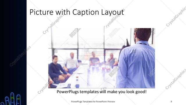 Picture with Caption presentation slide layout