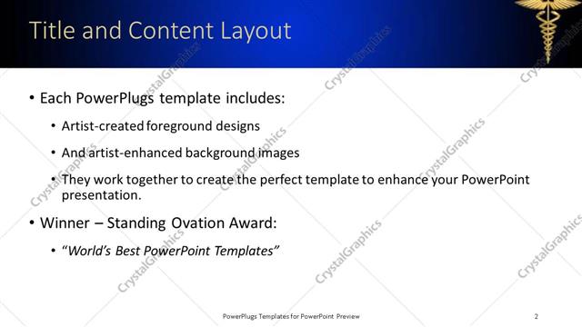 Title and Content presentation slide layout