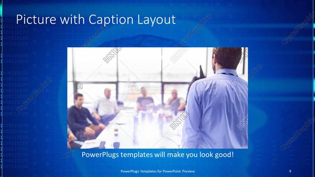 Picture with Caption presentation slide layout