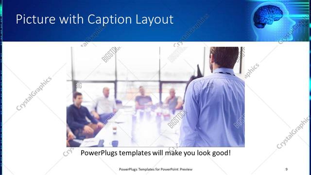 Picture with Caption presentation slide layout